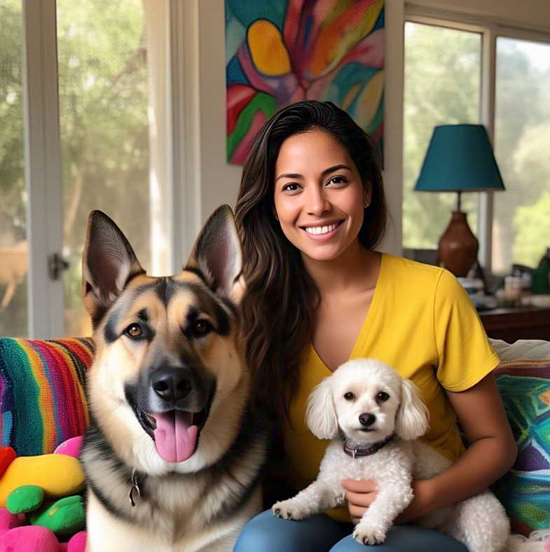 Laura con Bruno